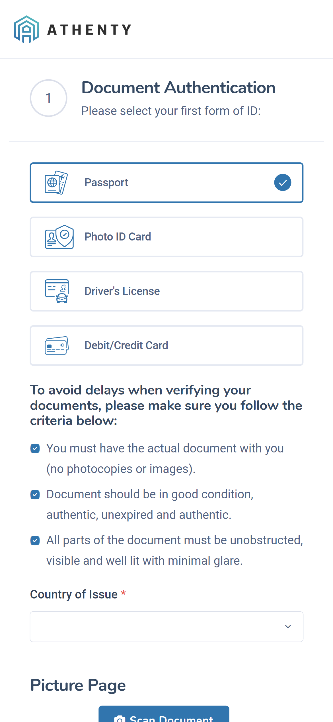 Document capture on mobile phone