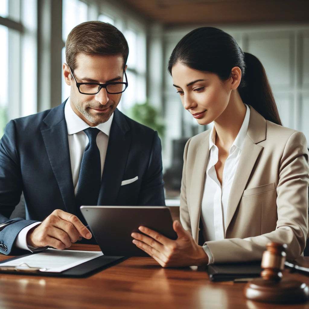Lawyers in a meeting