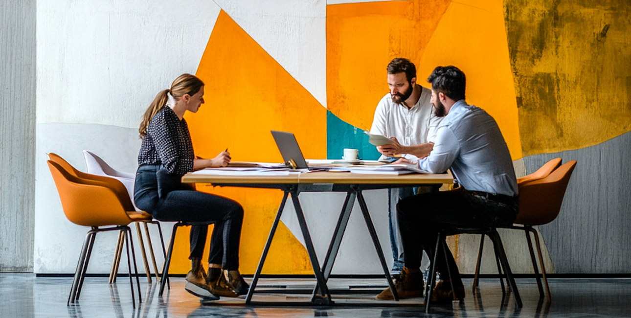 Athenty team in a meeting